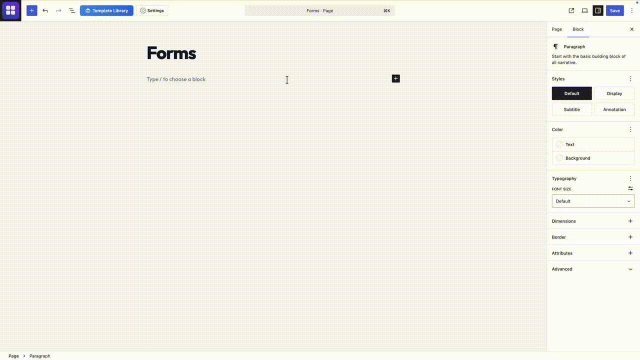 Blockish Forms builder